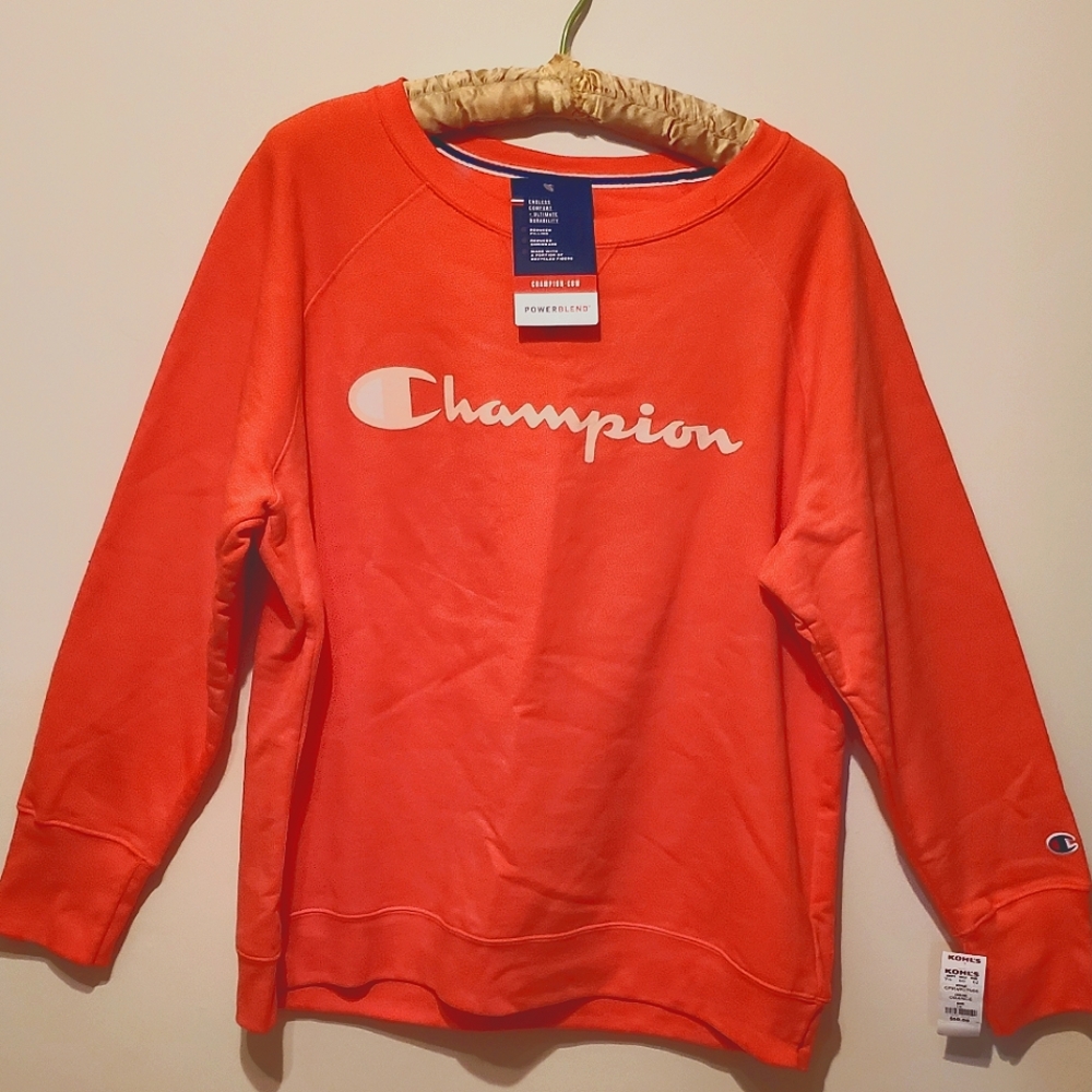 Champion, Women's, sweatshirt, 1X, Orange
